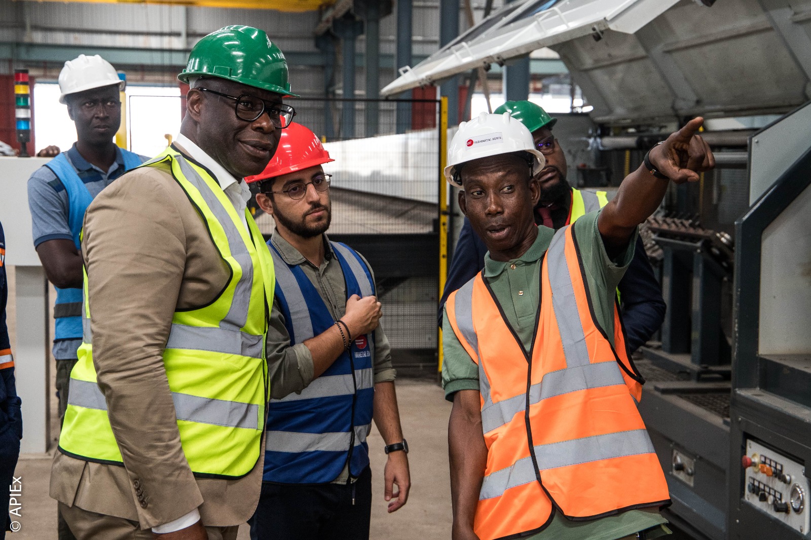 L’APIEx effectue une visite dans la première usine de sidérurgie au Bénin : Fabrimetal Bénin