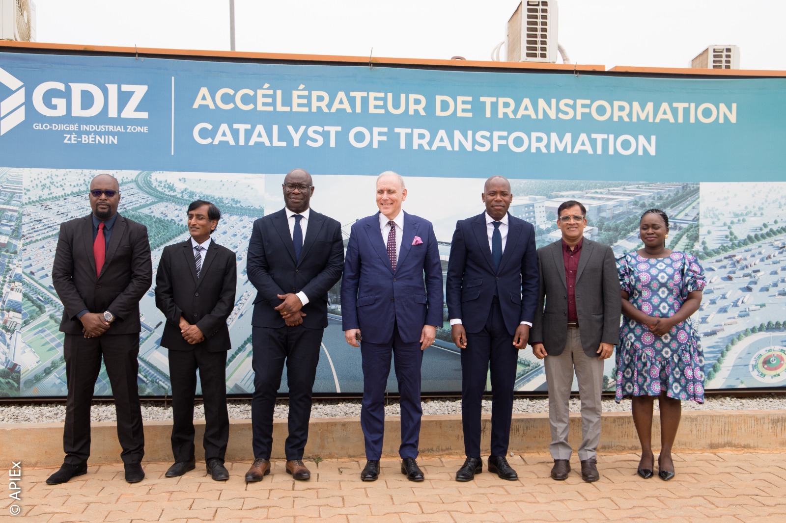 L’APIEx accueille à la GDIZ – Glo-Djigbé Industrial Zone l’Ambassadeur de l’Allemagne près du Bénin. 
